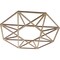 Ekena Millwork Guardian Wood Fretwork Pierced Ceiling Medallion, Hickory, 18"OD x 7"ID x 3/8"T CMWP18X18X0375GDHI - alternate 5
